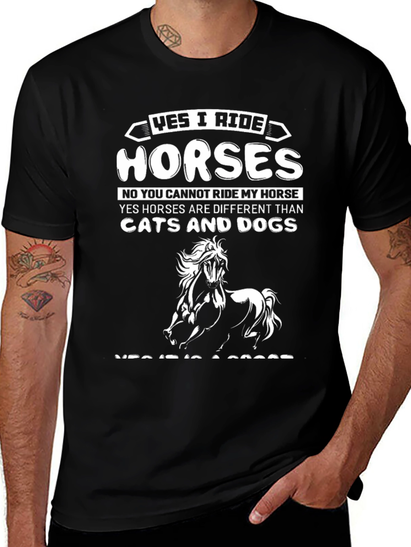 Yes I Ride Horses T-Shirt