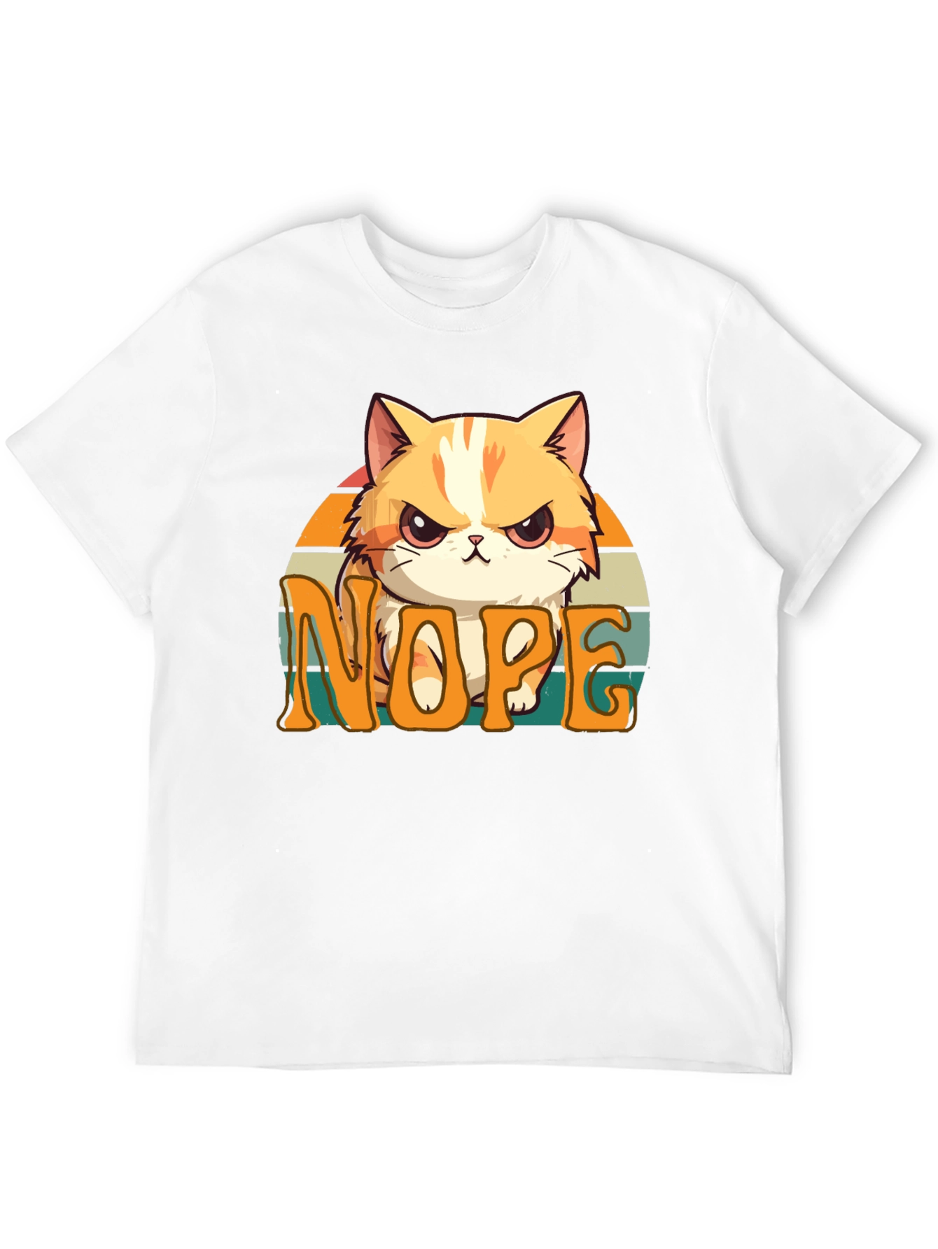 Nope Cat Graphic Tee - Unisex Comfort