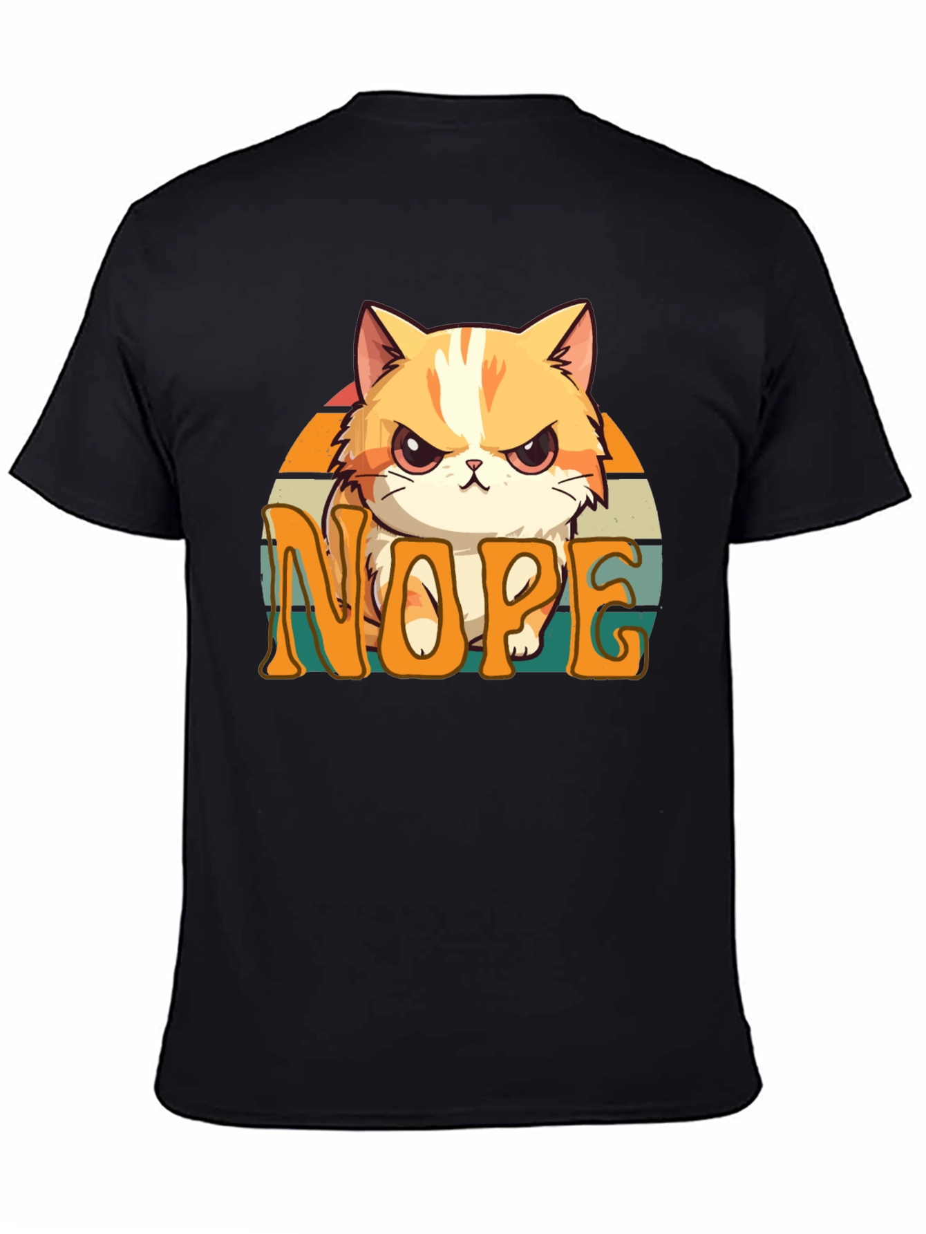 Nope Cat Graphic Tee - Unisex Comfort