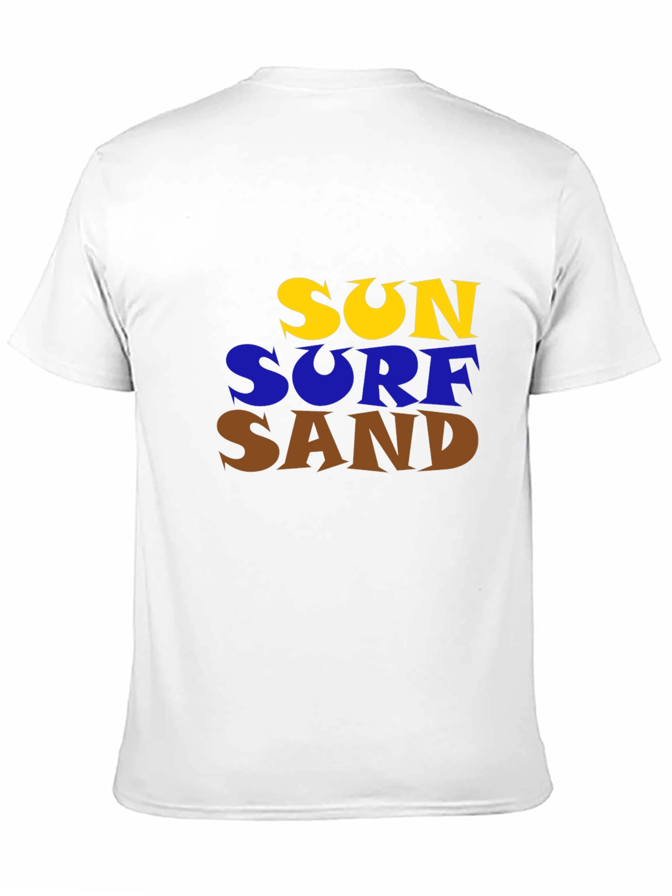 Sun Surf Sand Graphic Tee - Beach Vibes T-Shirt