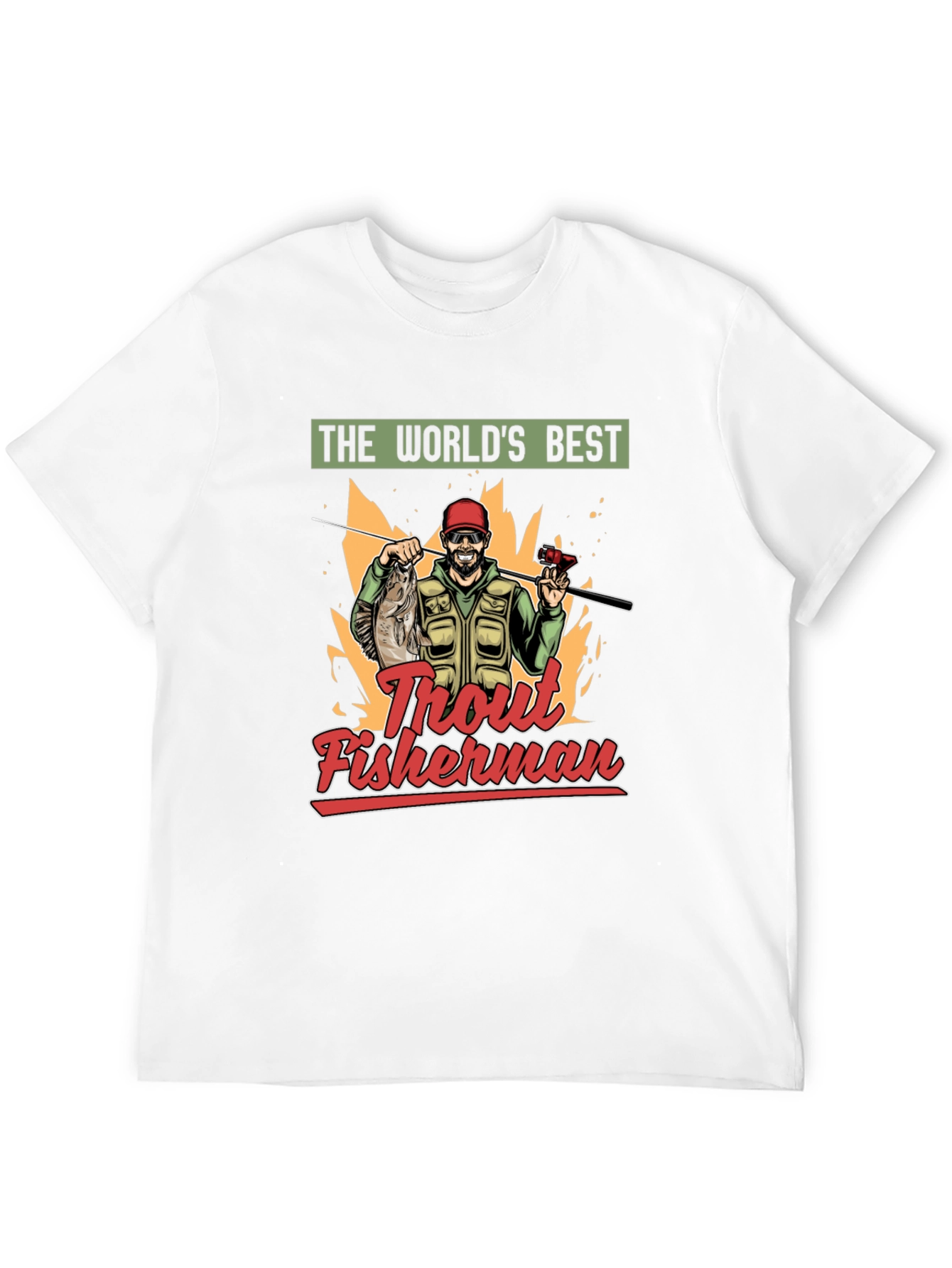 Worlds Best Trout Fisherman Graphic Tee