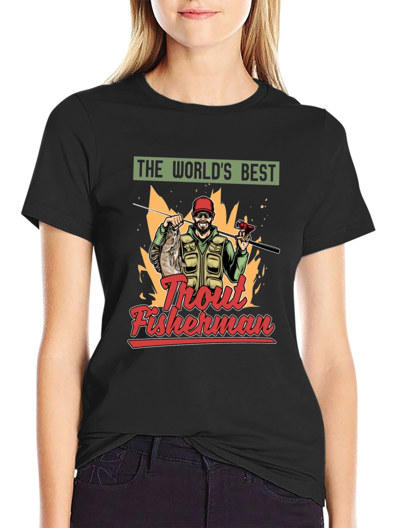 Worlds Best Trout Fisherman Graphic Tee