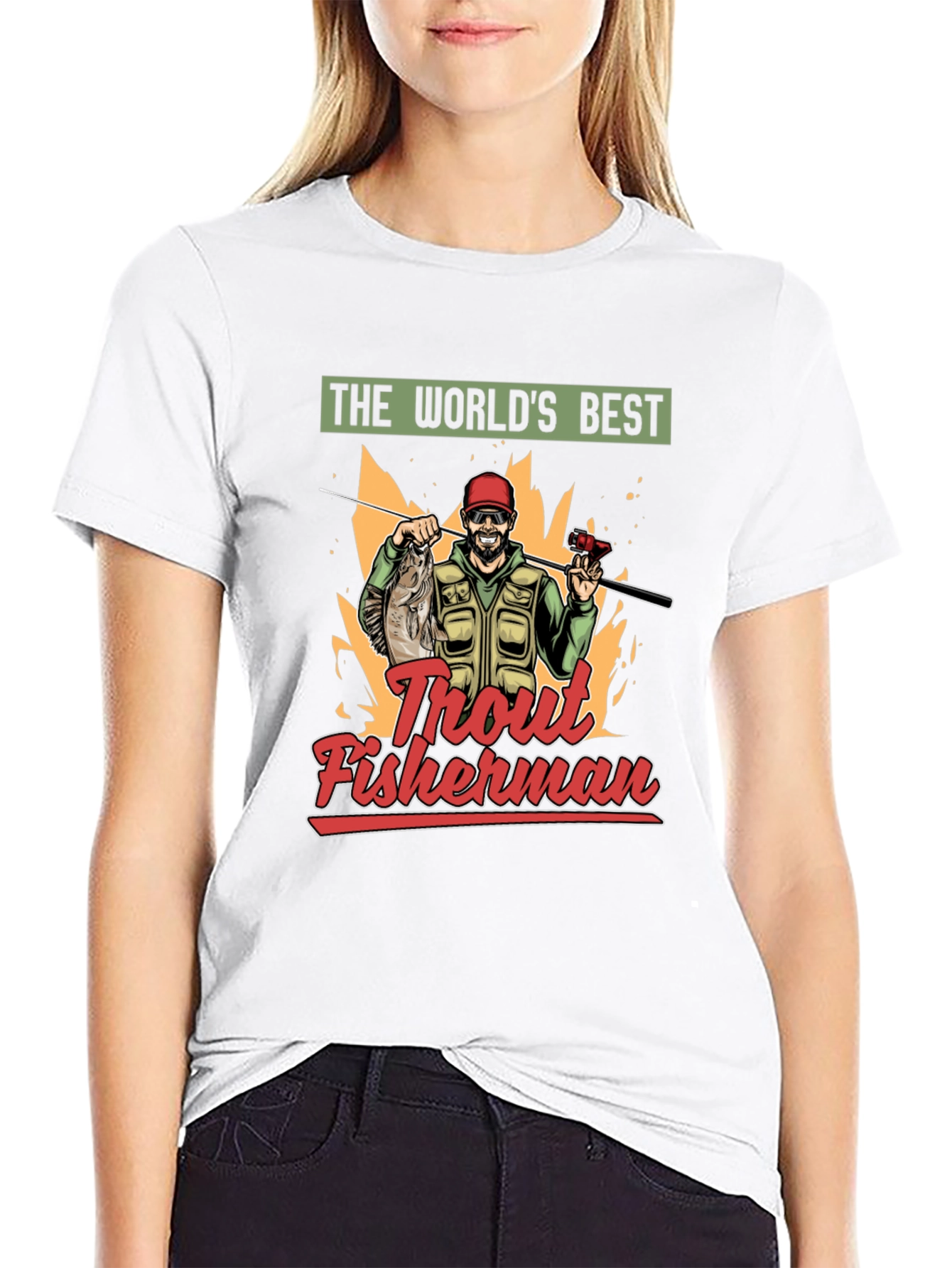 Worlds Best Trout Fisherman Graphic Tee