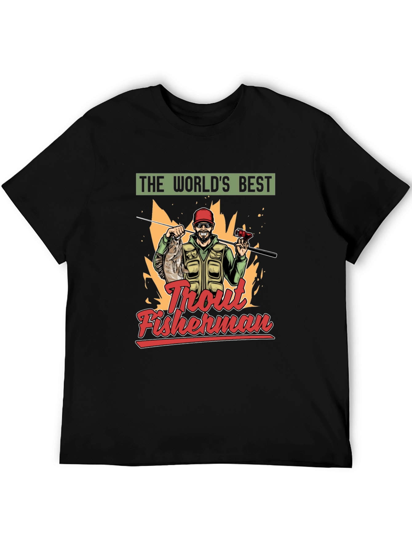 Worlds Best Trout Fisherman Graphic Tee