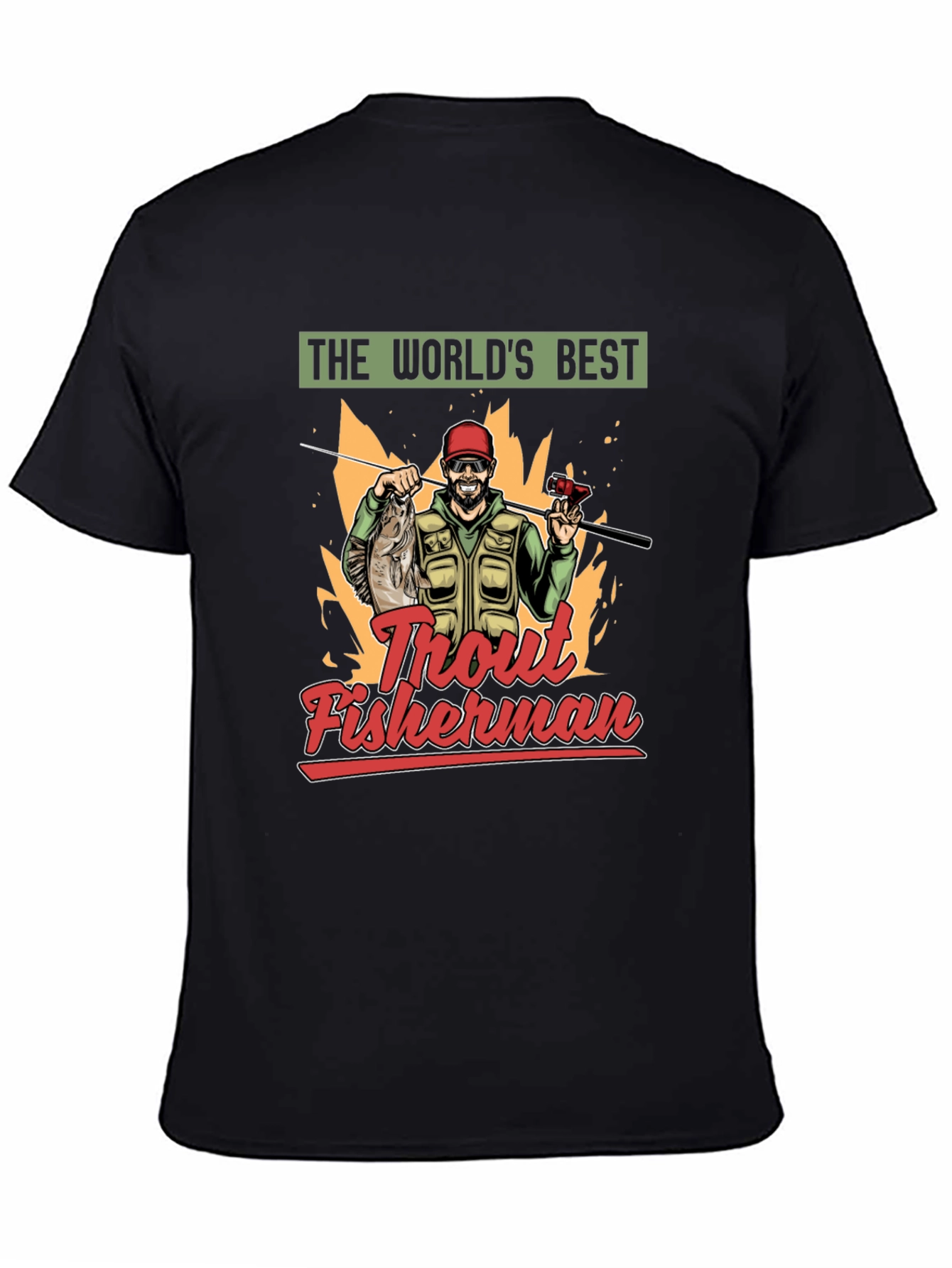 Worlds Best Trout Fisherman Graphic Tee