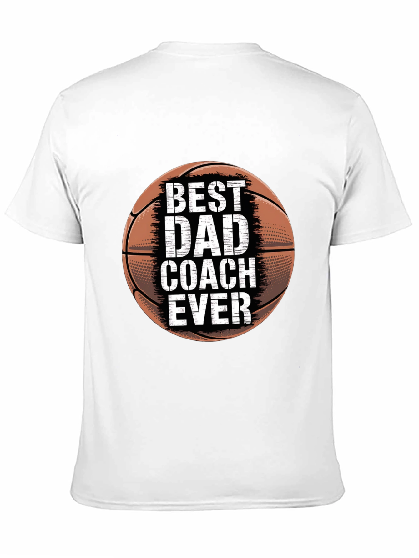 Best Dad Coach Ever Basketball Graphic T-Shirt