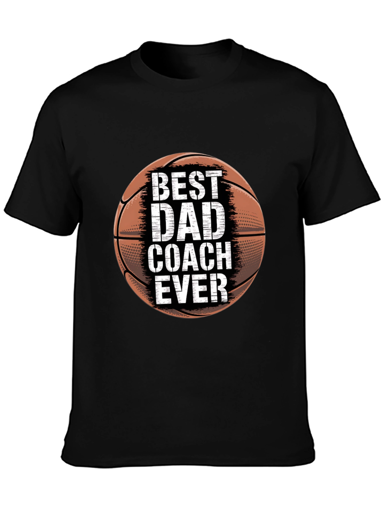 Best Dad Coach Ever Basketball Graphic T-Shirt