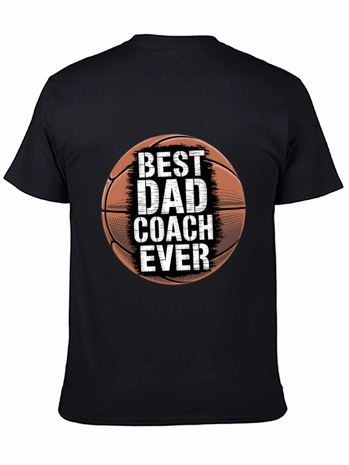 Best Dad Coach Ever Basketball Graphic T-Shirt