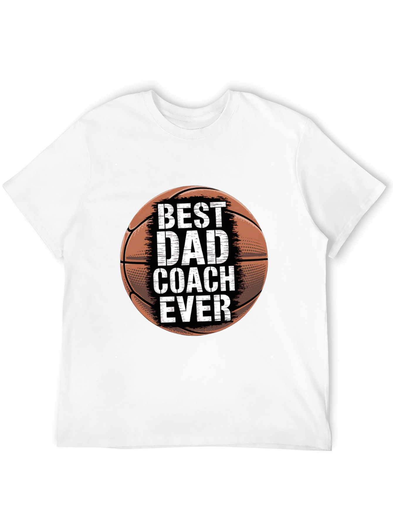 Best Dad Coach Ever Basketball Graphic T-Shirt