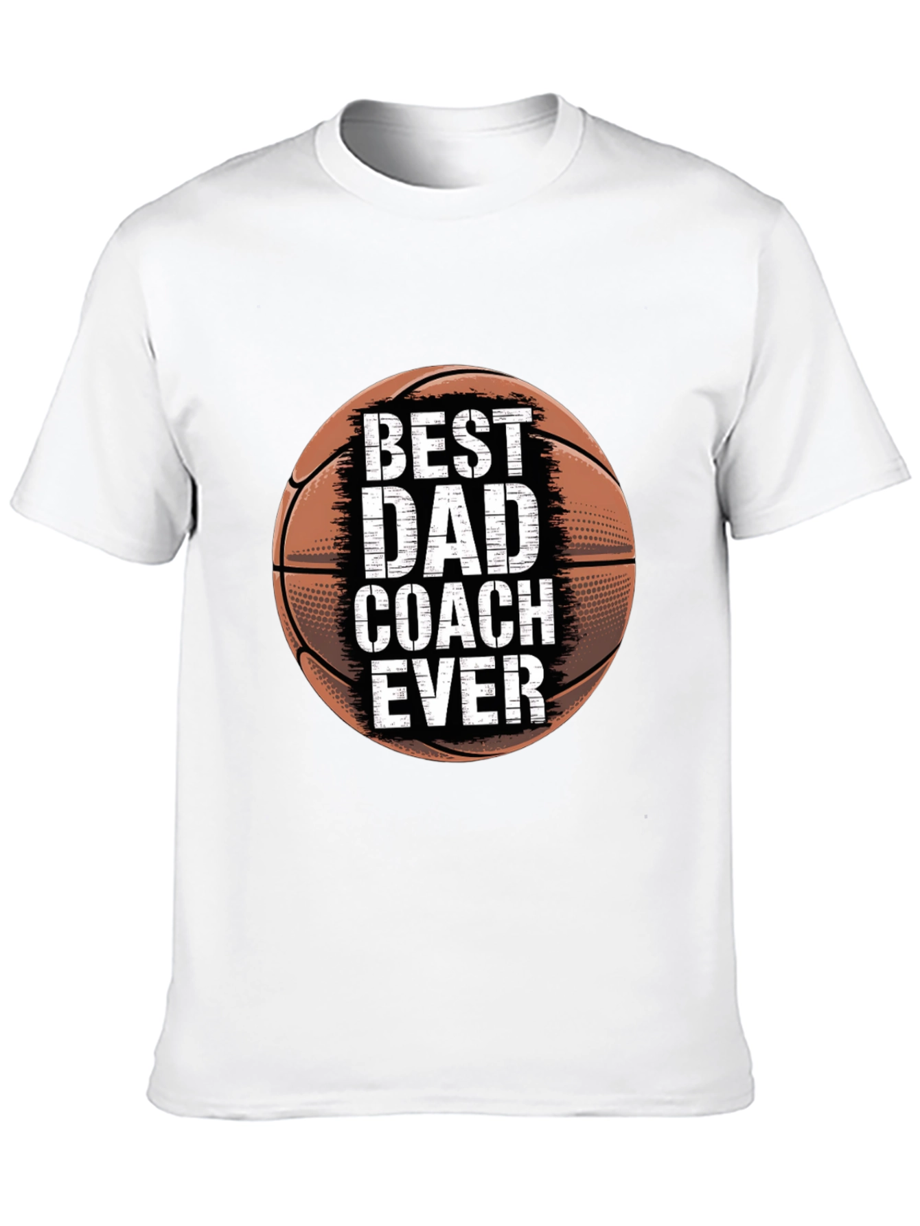 Best Dad Coach Ever Basketball Graphic T-Shirt