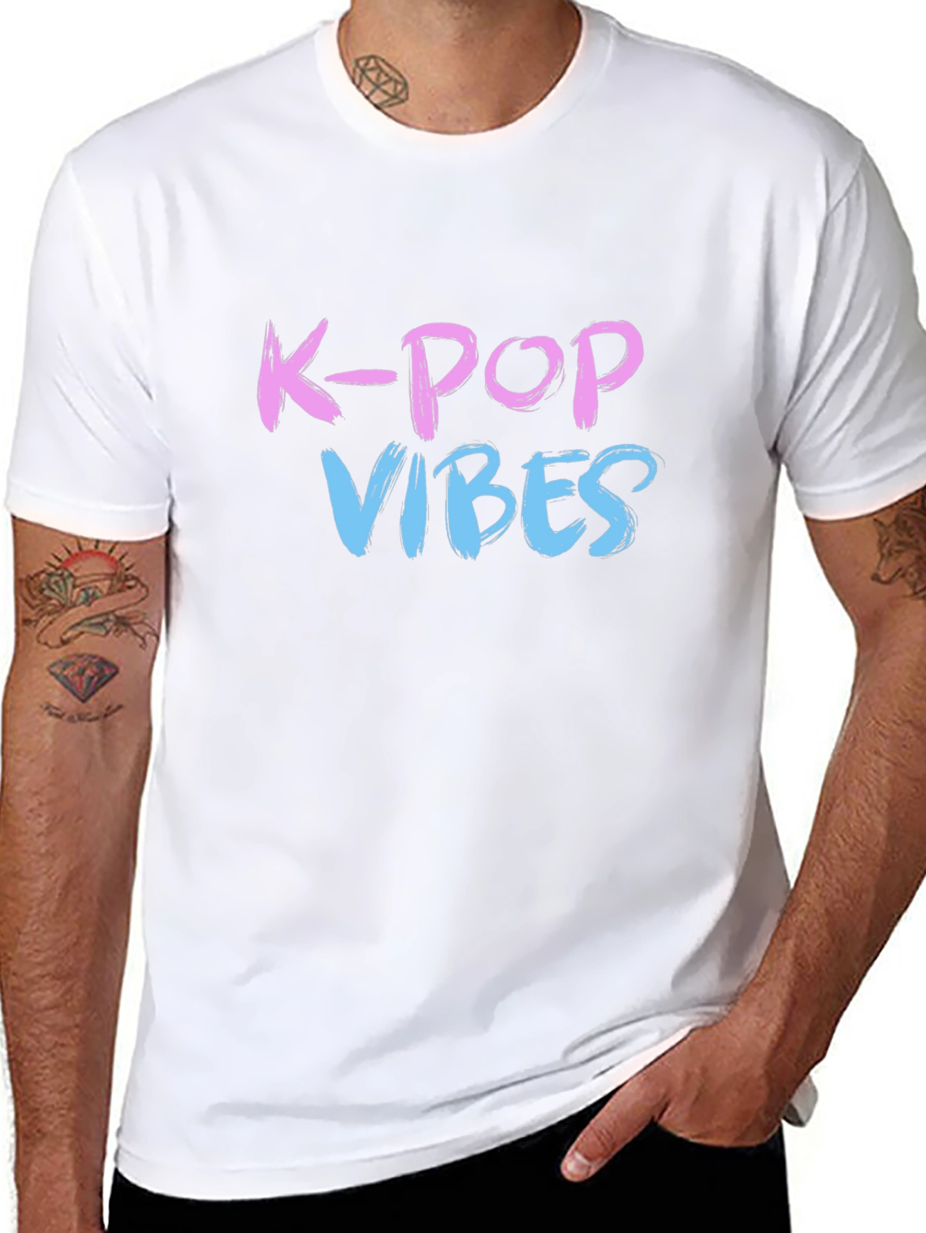 K-Pop Vibes Graphic Tee - Stylish Casual Wear