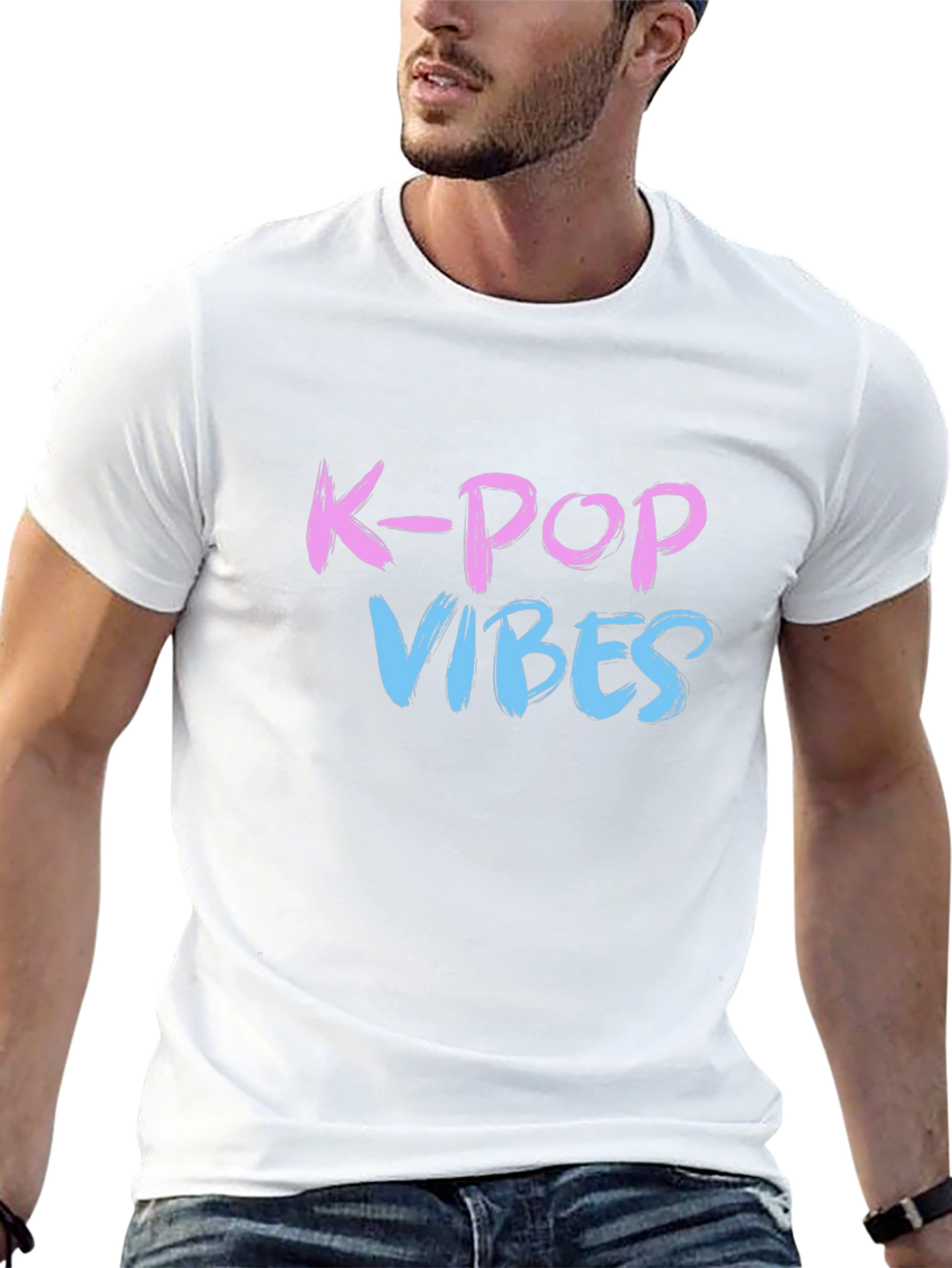 K-Pop Vibes Graphic Tee - Stylish Casual Wear
