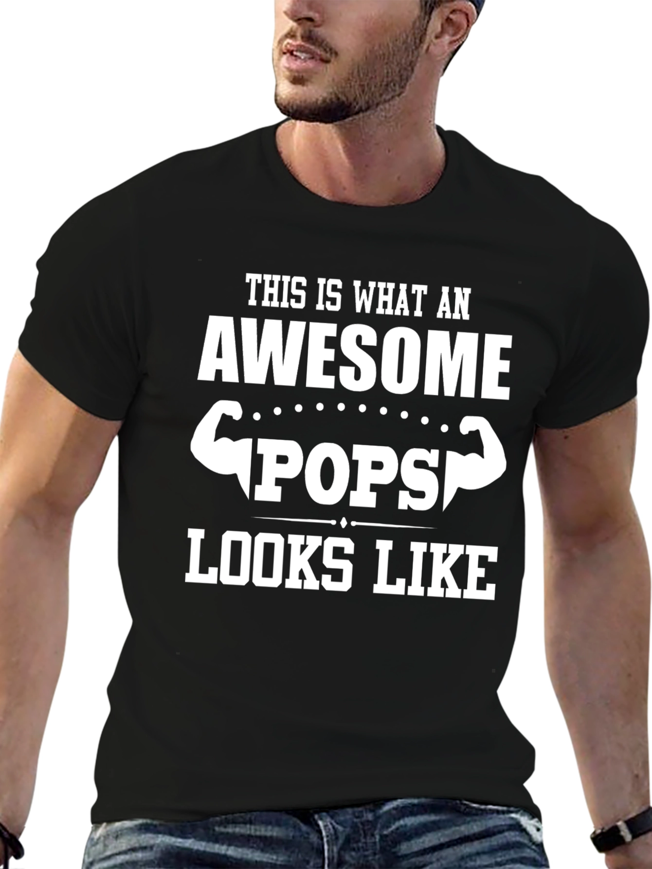 Awesome Pops T-Shirt - Gift for Fathers Day