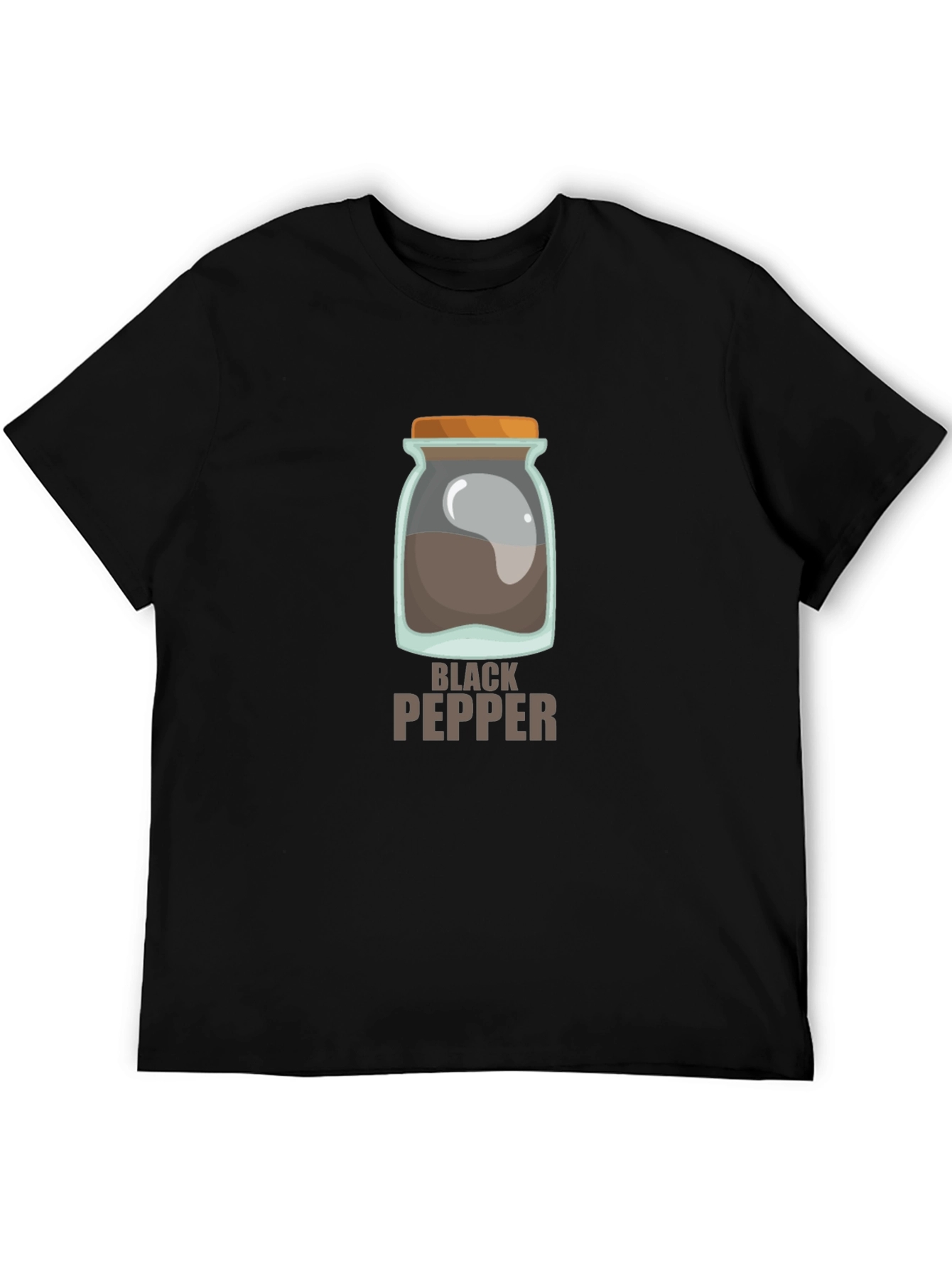 Black Pepper Jar T-Shirt - Novelty Culinary Tee