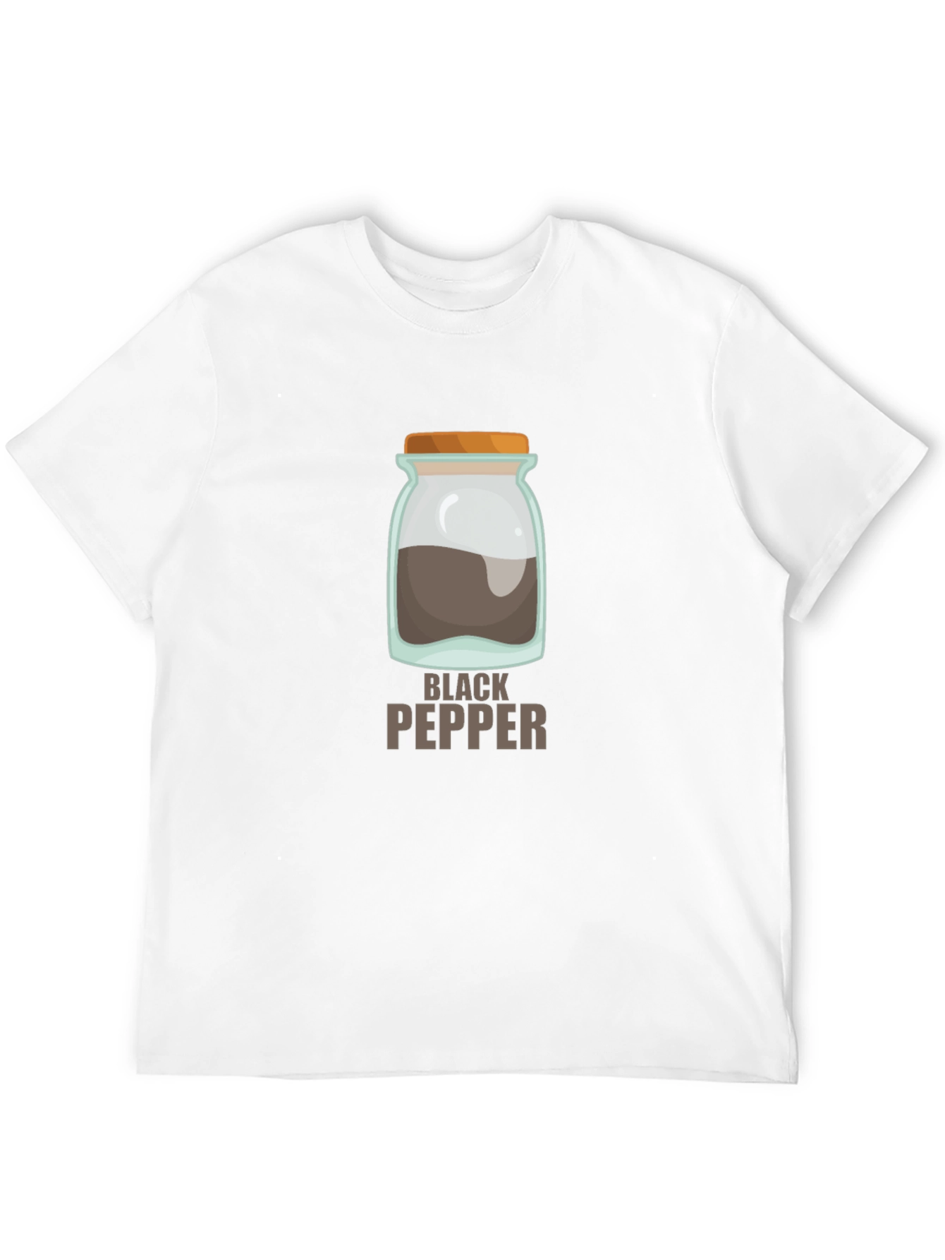 Black Pepper Jar T-Shirt - Novelty Culinary Tee