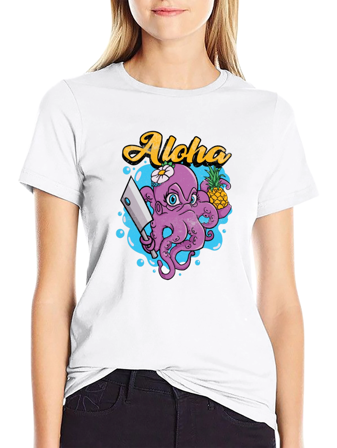 Aloha Octopus Graphic T-Shirt
