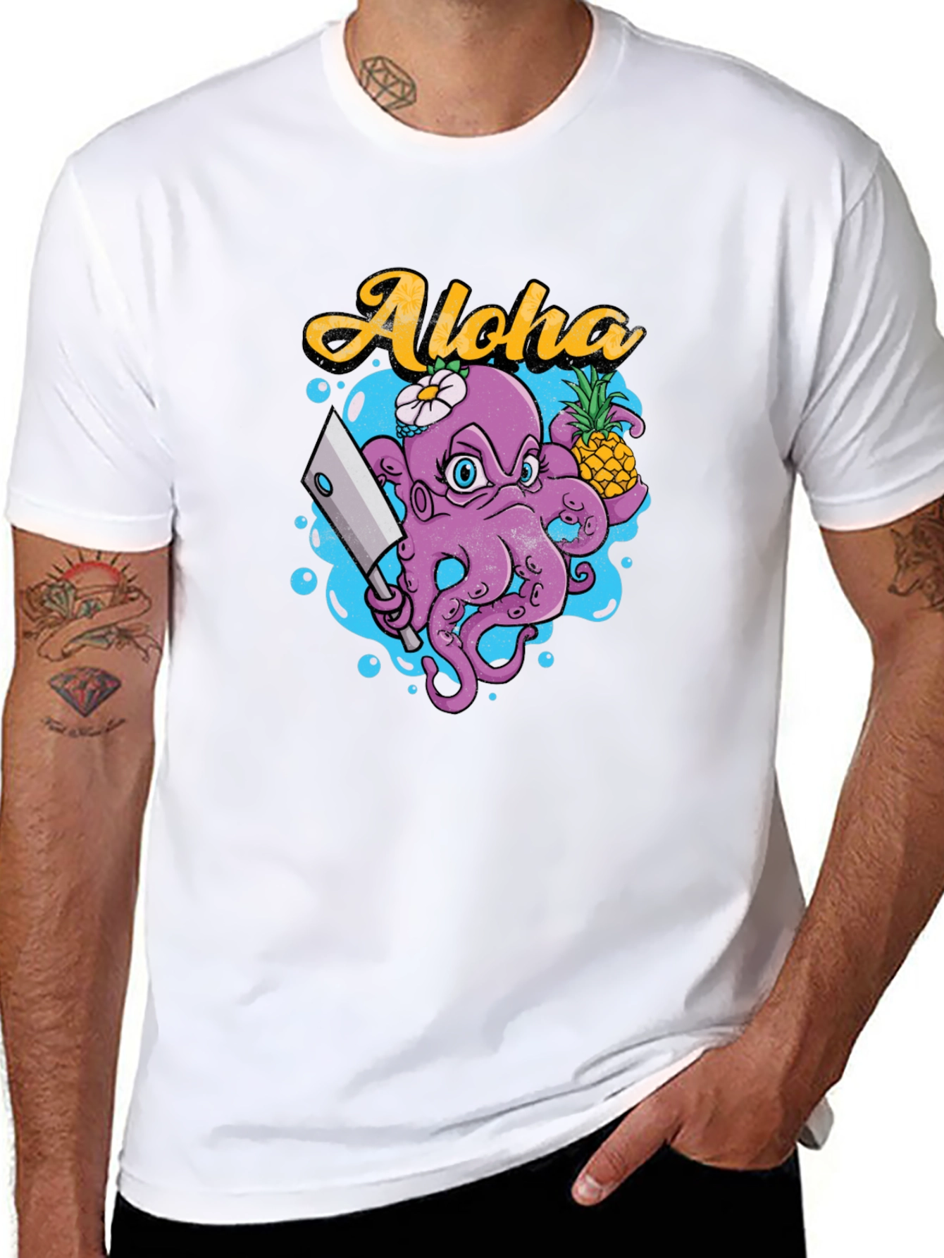 Aloha Octopus Graphic T-Shirt