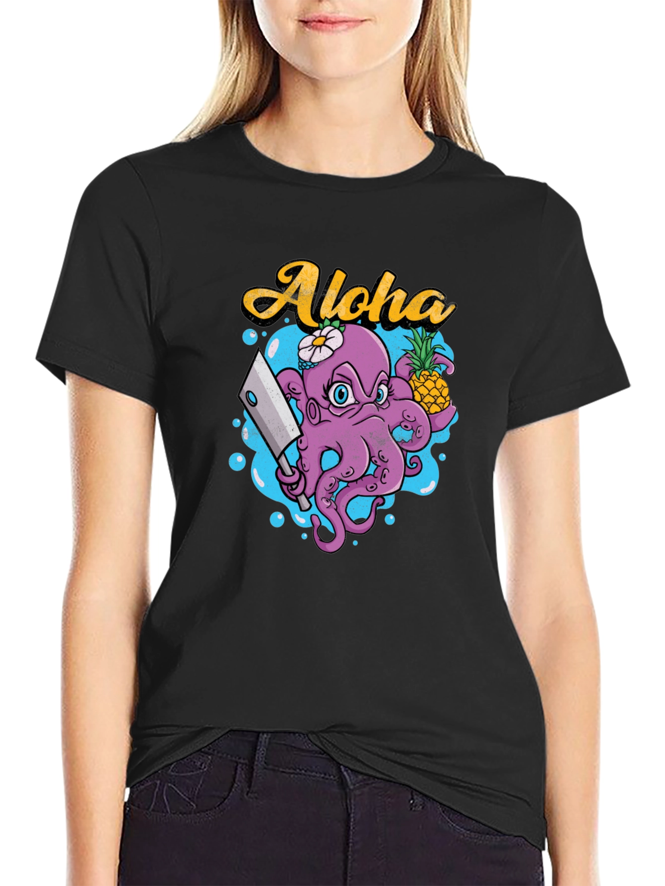Aloha Octopus Graphic T-Shirt