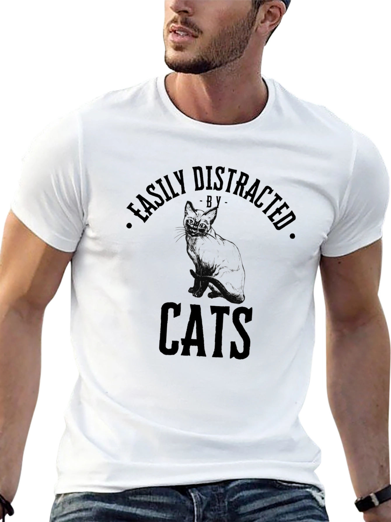 Easily Distracted By Cats T-Shirt