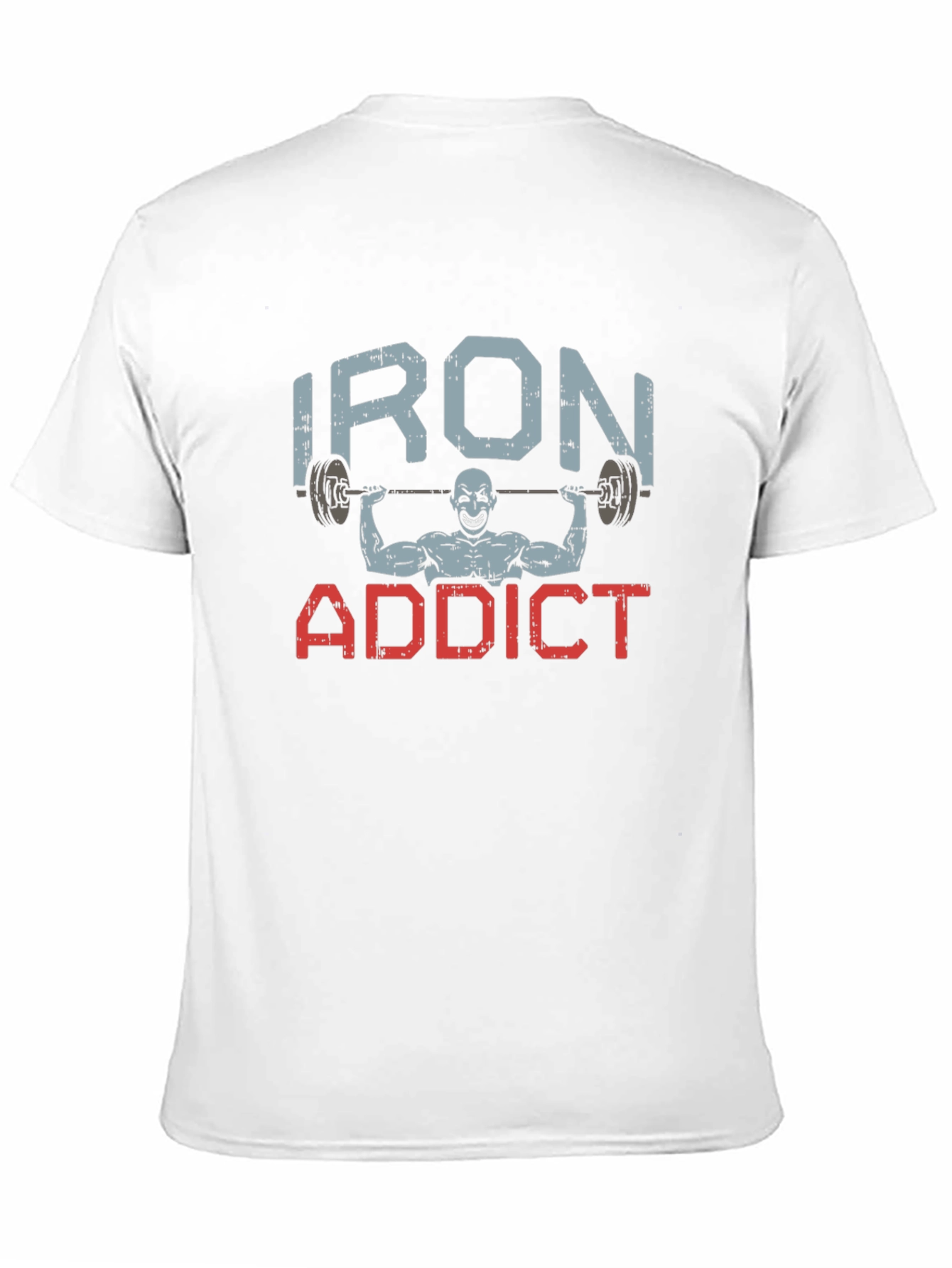 Iron Addict Graphic Tee - Black Cotton T-Shirt