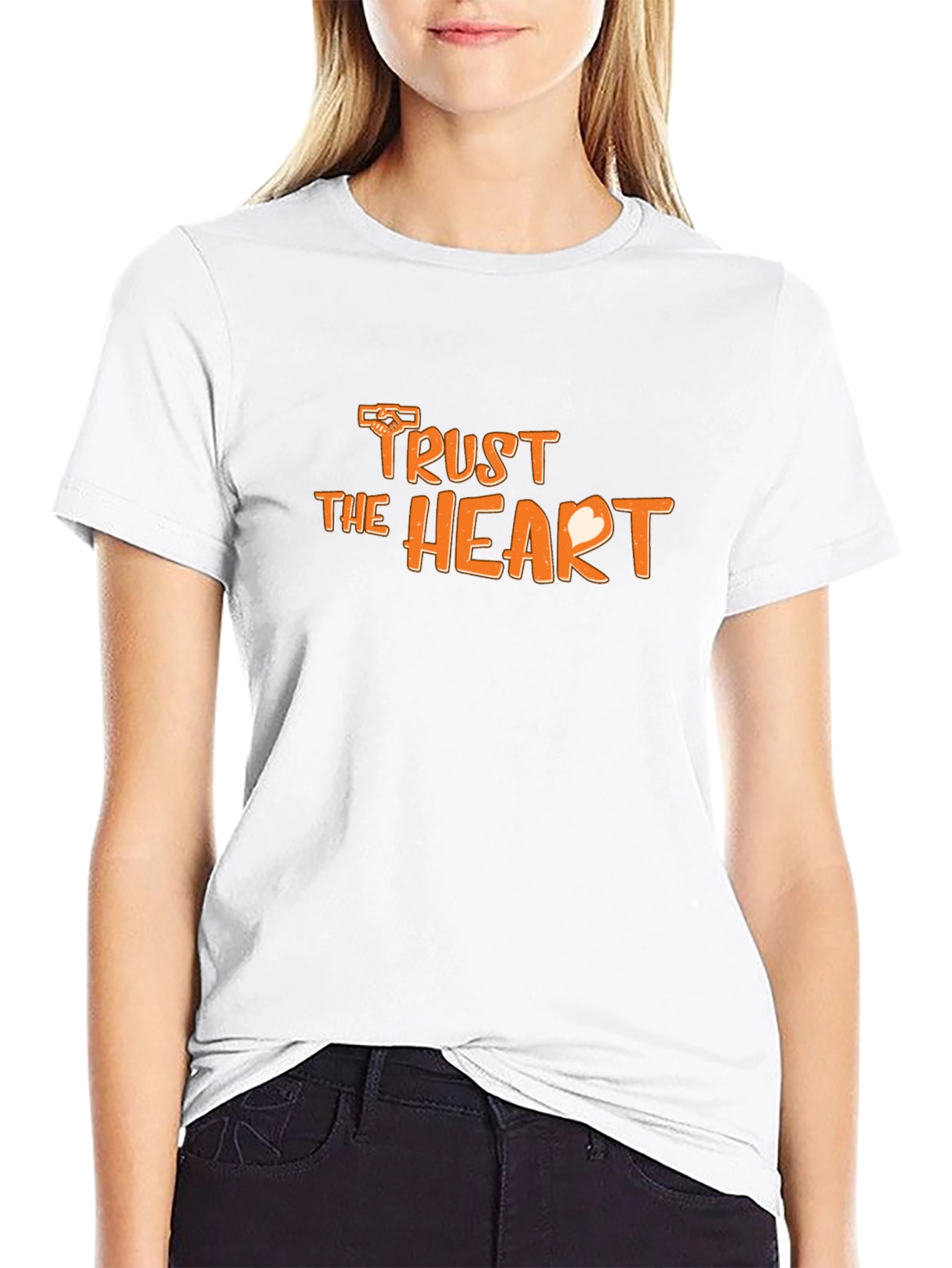 Trust the Heart Graphic Tee - Black