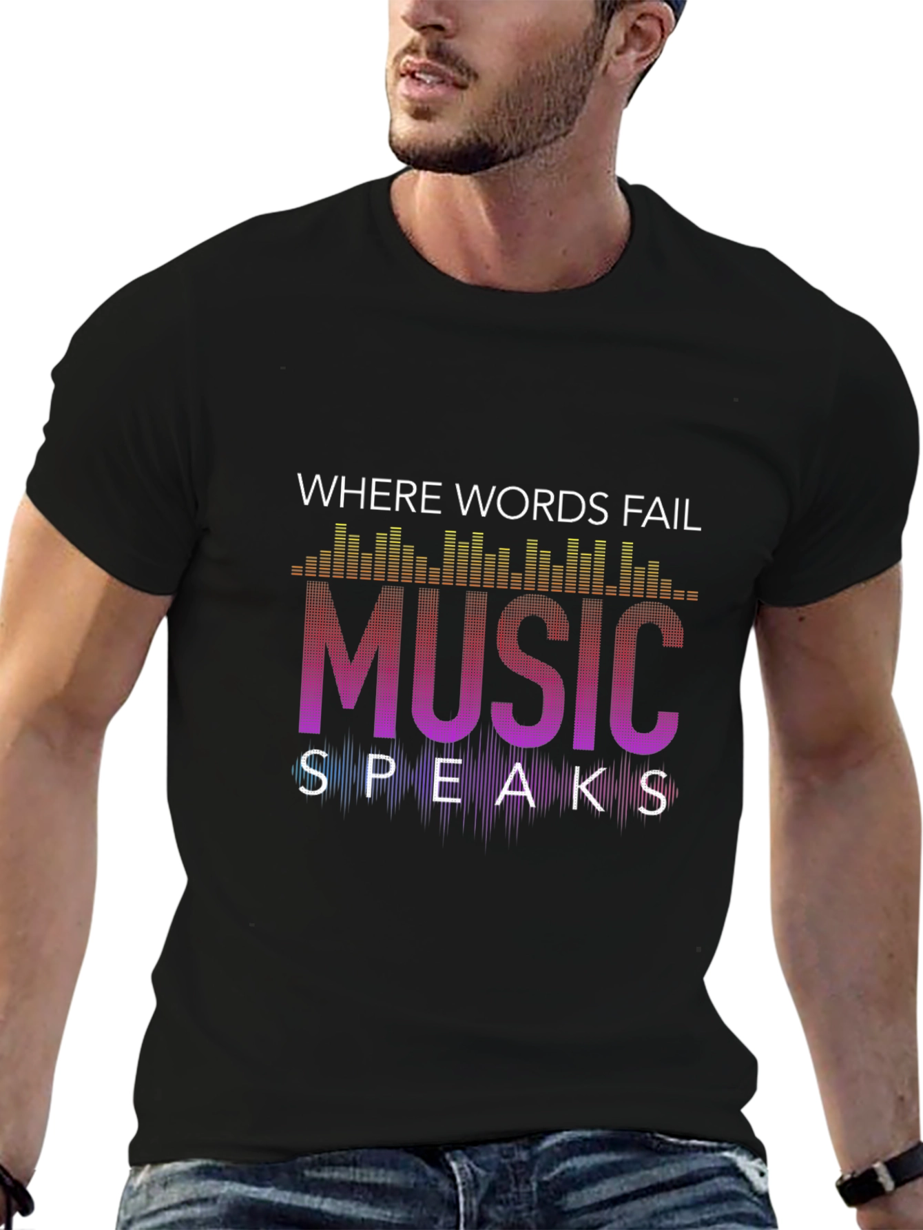 Music Speaks Graphic Tee