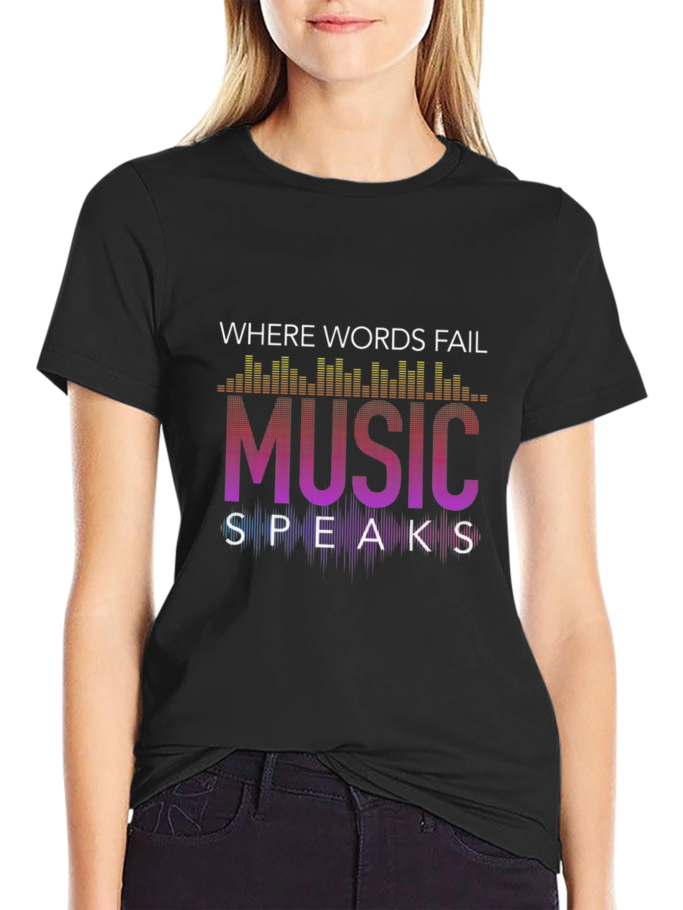 Music Speaks Graphic Tee