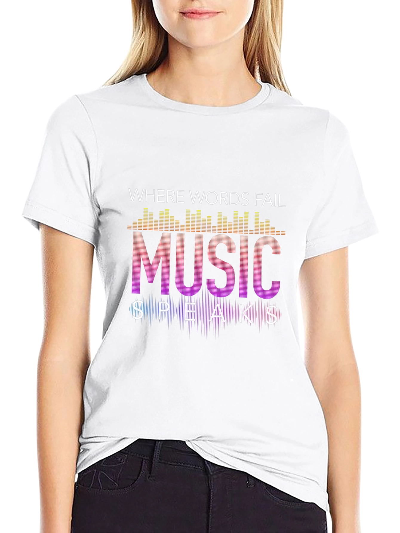 Music Speaks Graphic Tee