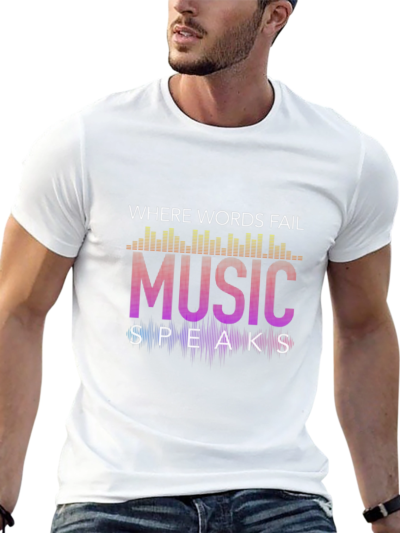 Music Speaks Graphic Tee