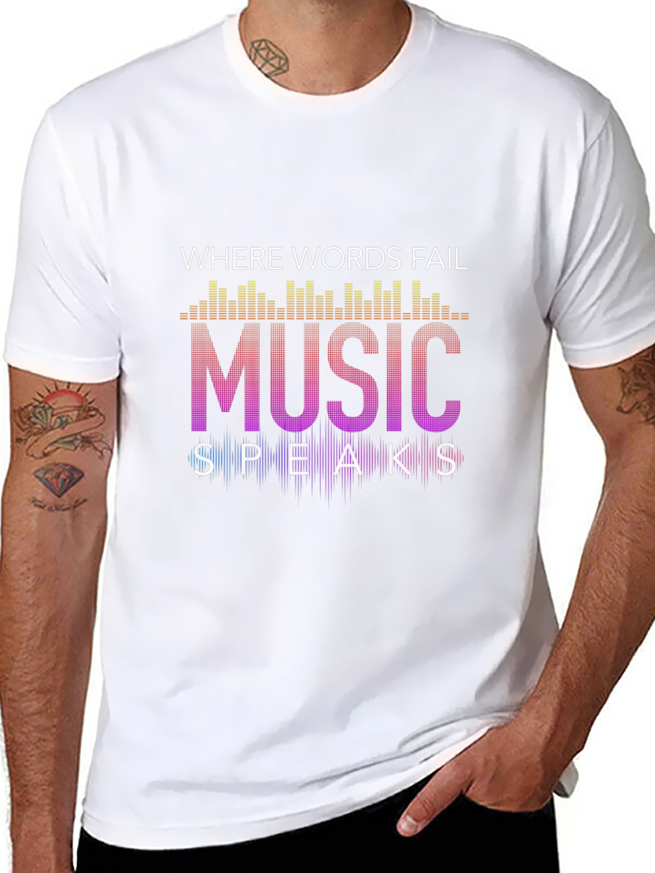 Music Speaks Graphic Tee