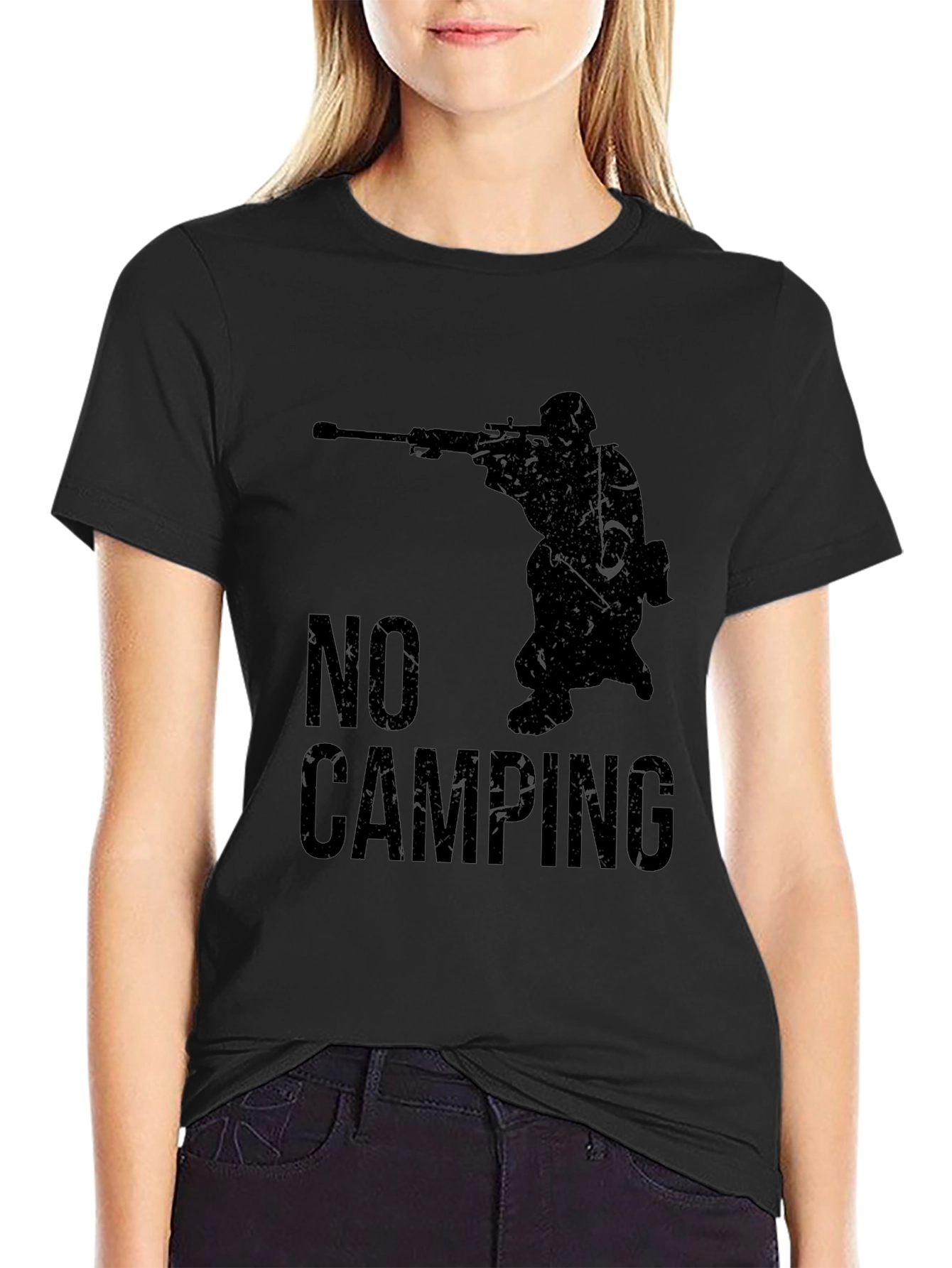 No Camping Sniper T-Shirt