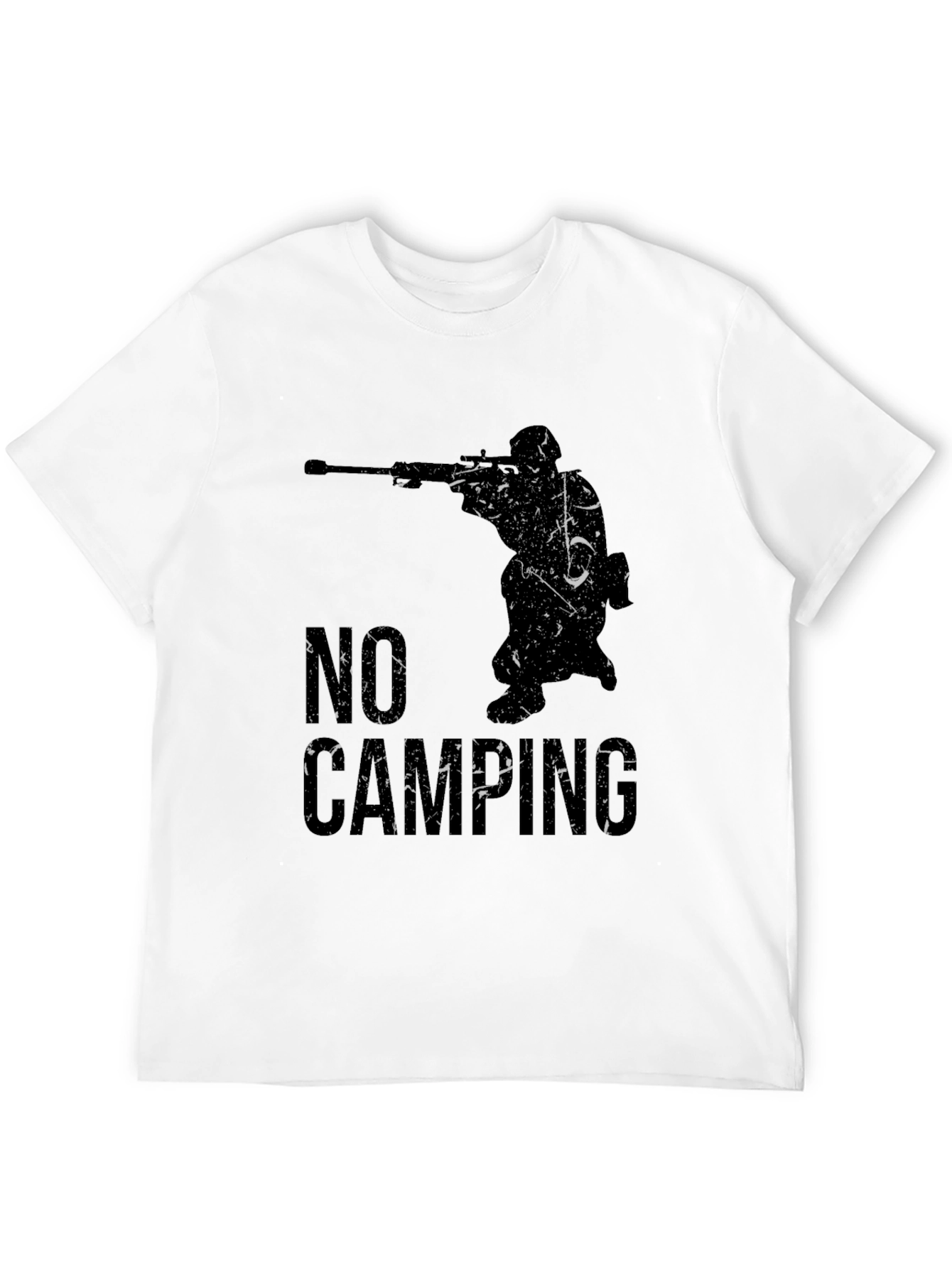 No Camping Sniper T-Shirt