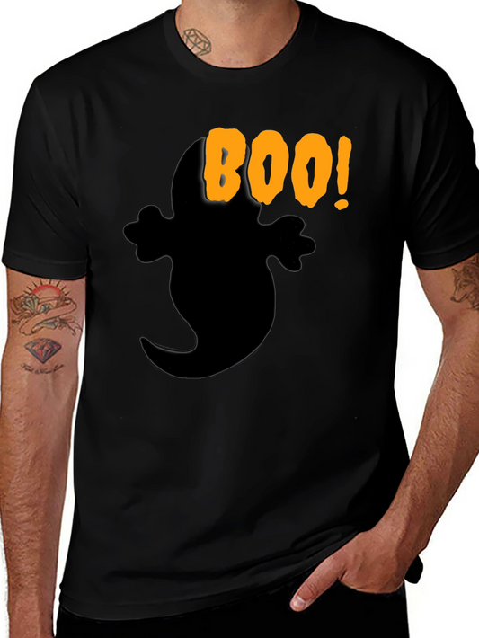 Boo Ghost Graphic Tee - Halloween Shirt