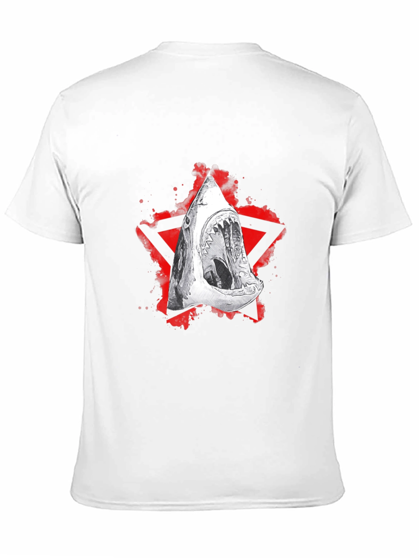 Shark Graphic Black T-Shirt - Edgy Streetwear