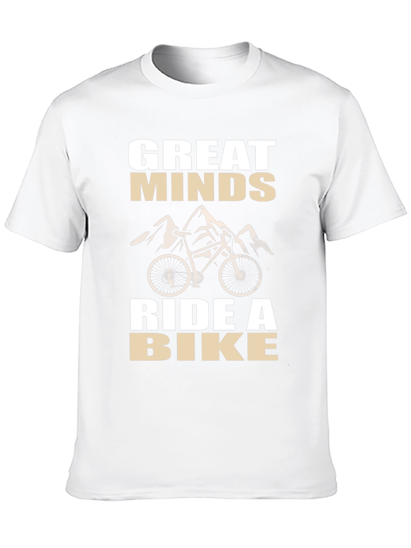 Great Minds Ride a Bike Black Graphic Tee