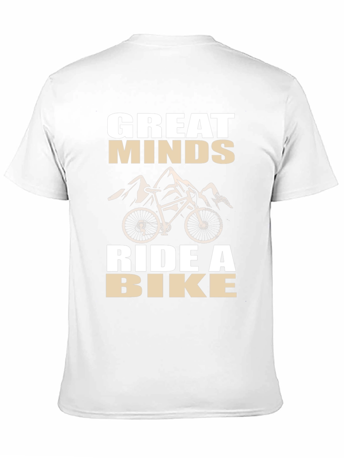 Great Minds Ride a Bike Black Graphic Tee