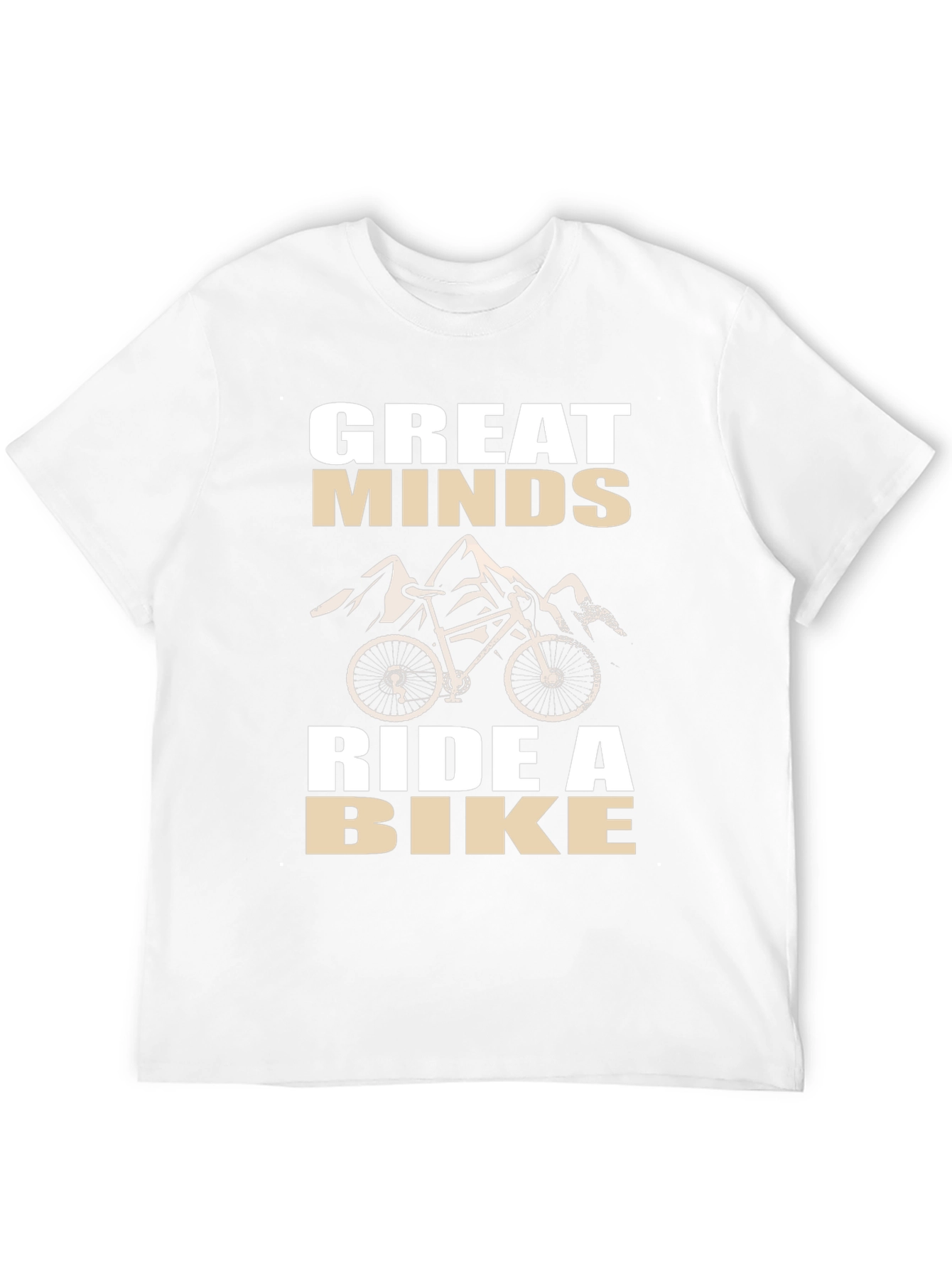 Great Minds Ride a Bike Black Graphic Tee
