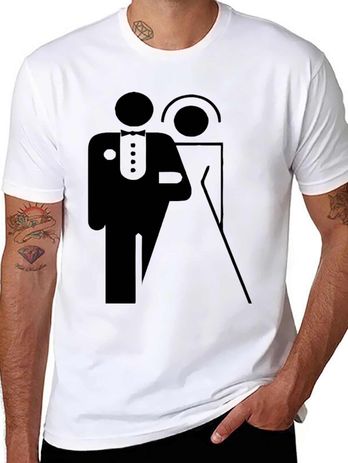 Bride and Groom Graphic Tee