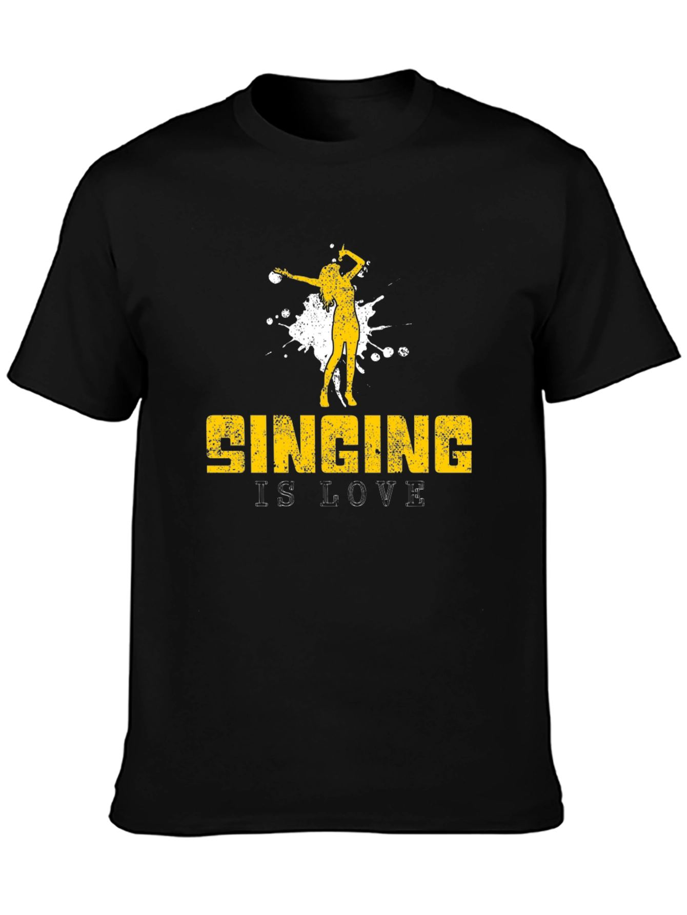 Singing is Love T-Shirt - Black Graphic Tee