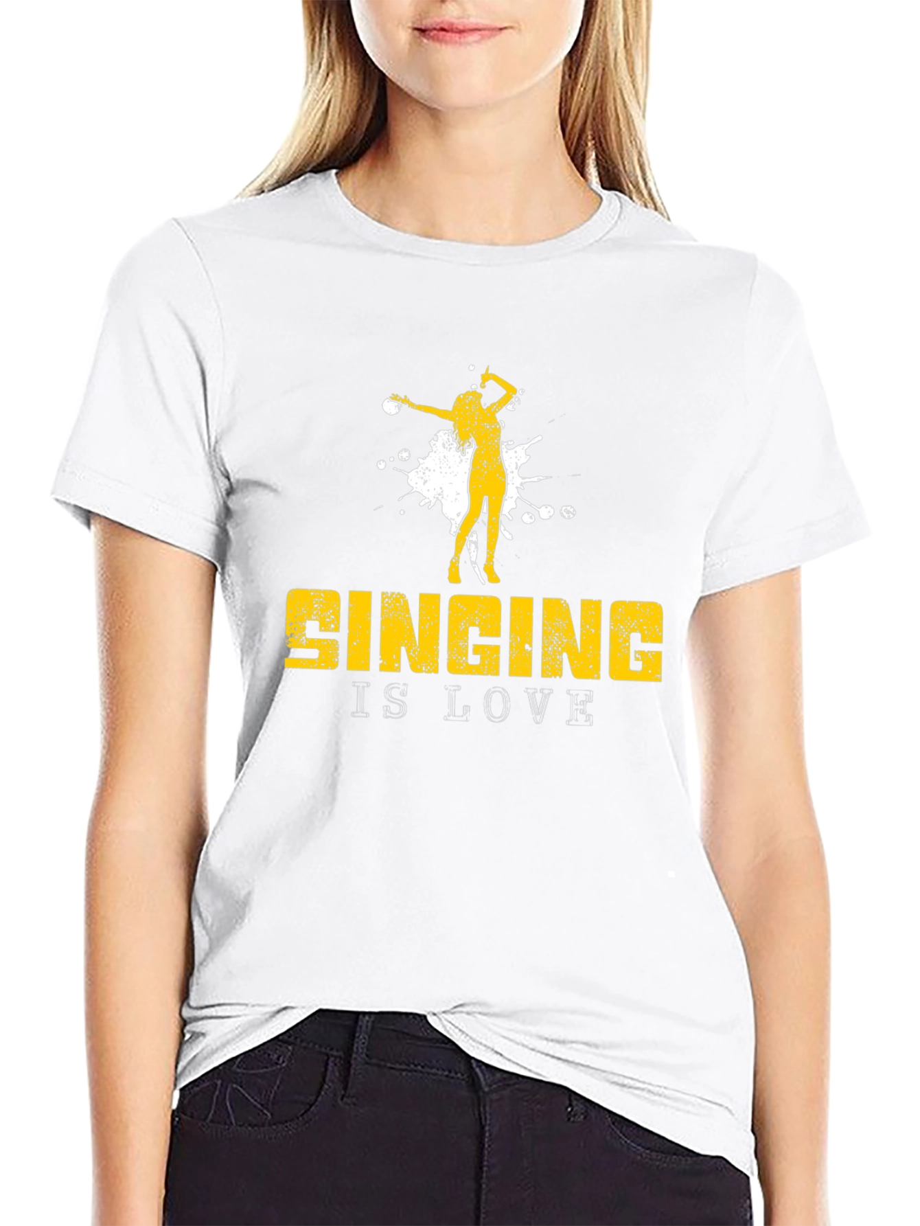 Singing is Love T-Shirt - Black Graphic Tee