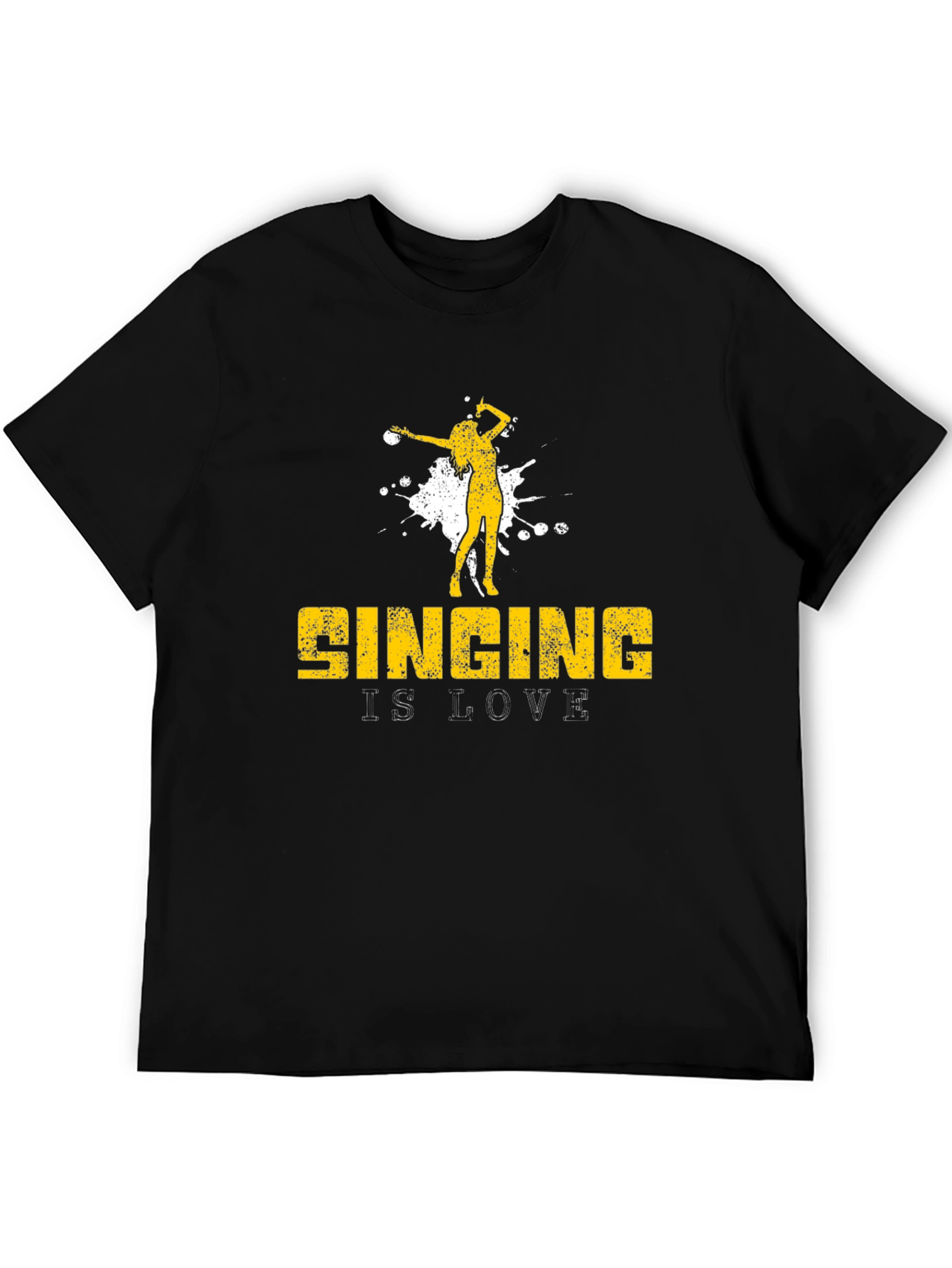 Singing is Love T-Shirt - Black Graphic Tee