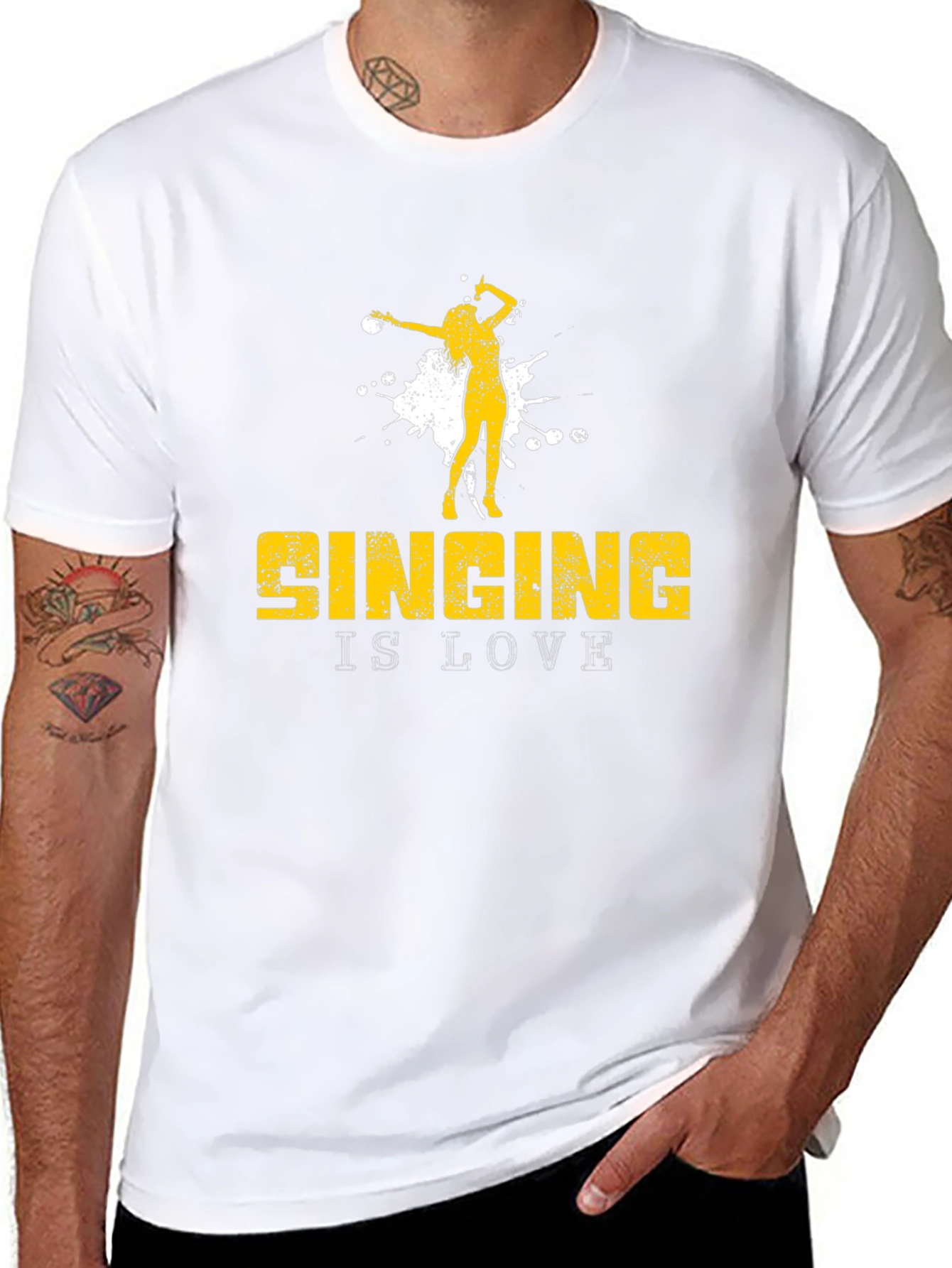 Singing is Love T-Shirt - Black Graphic Tee