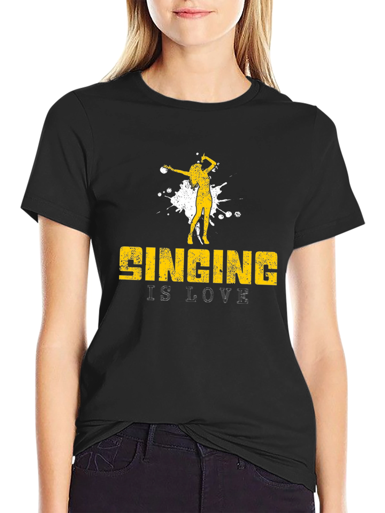 Singing is Love T-Shirt - Black Graphic Tee