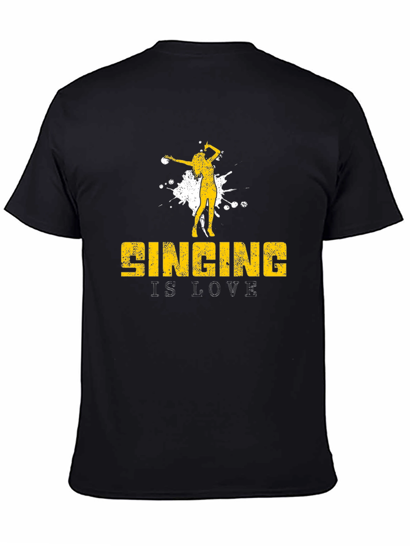 Singing is Love T-Shirt - Black Graphic Tee