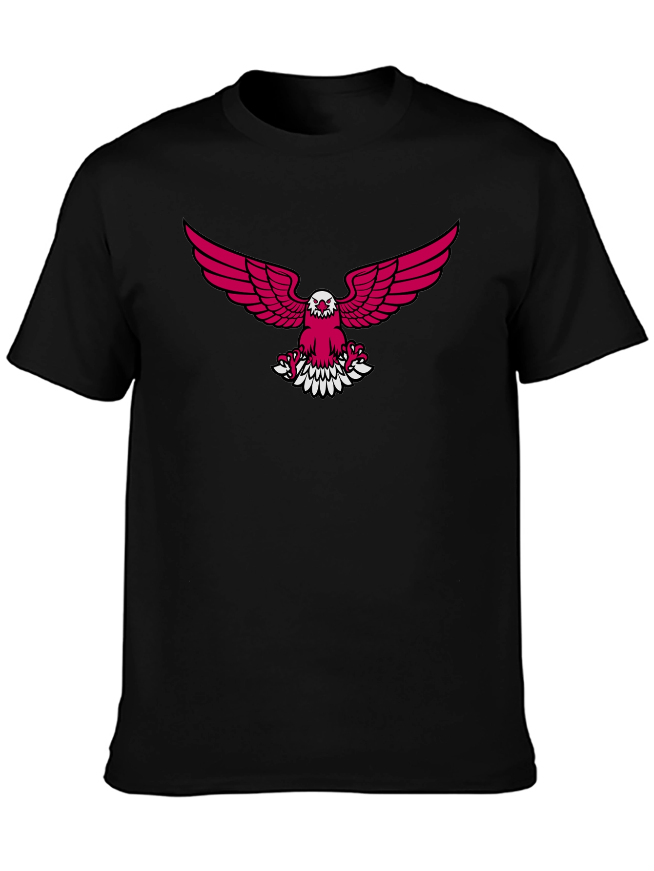 Black T-Shirt with Eagle Graphic