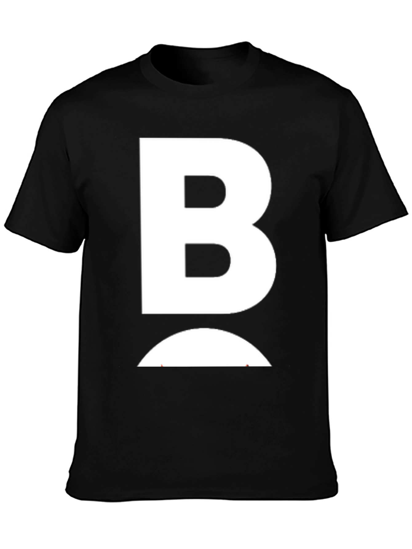 Bold B Graphic Tee - Stylish Black Cotton T-Shirt