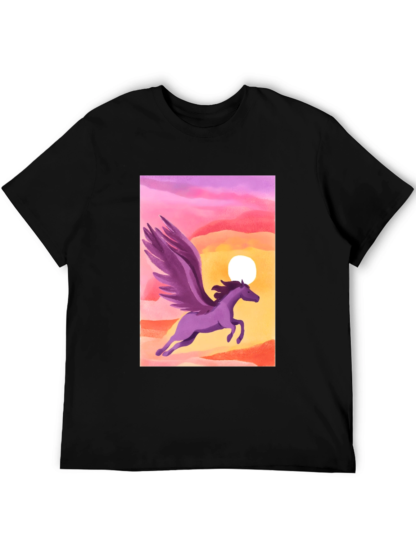 Pegasus Sunset Graphic Tee - Stylish and Unique