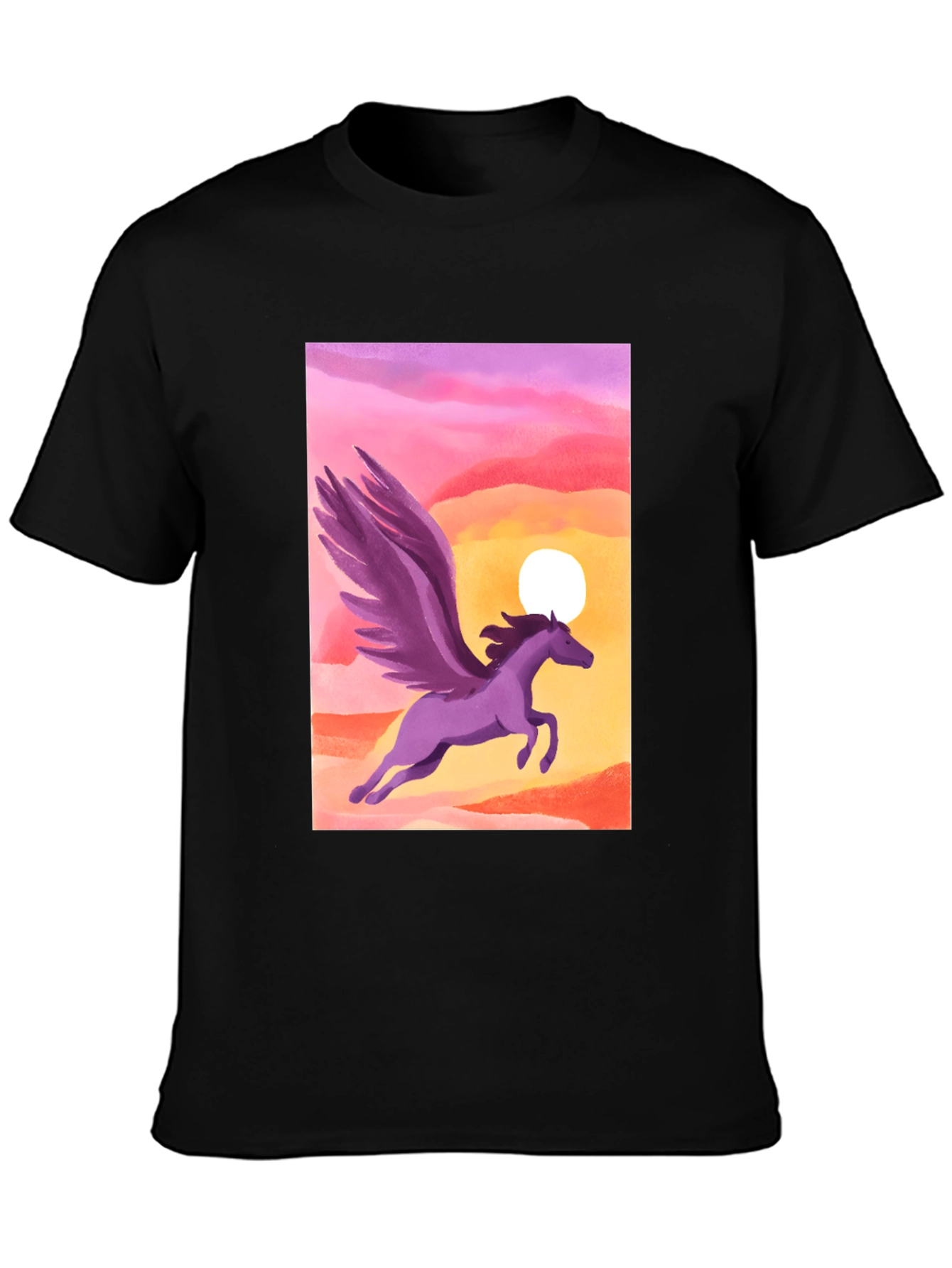 Pegasus Sunset Graphic Tee - Stylish and Unique