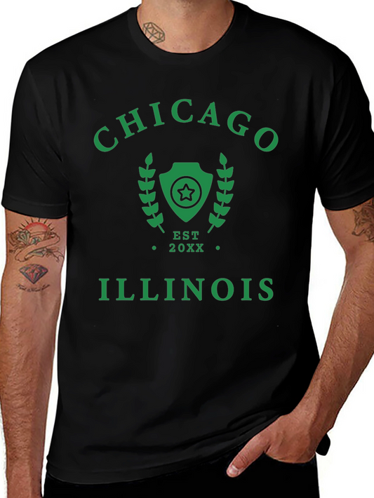 Chicago Illinois Est 20XX Graphic Tee