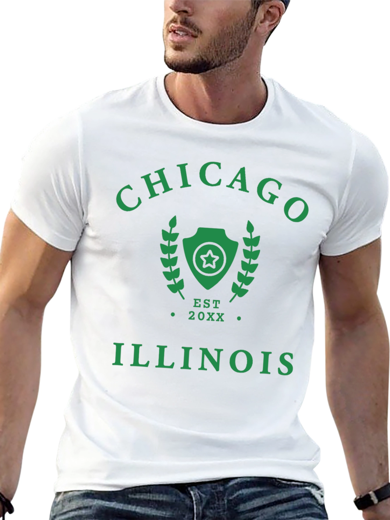 Chicago Illinois Est 20XX Graphic Tee
